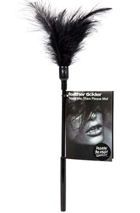 Tease Me Then Fuck Me Feather Tickler - Black