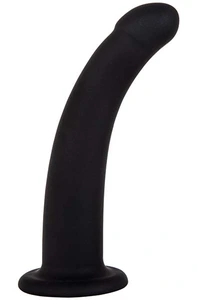 Black Silicone Semi Realistic Dildo - Small