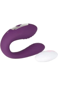 Oppladbar Parvibrator med Trådløs Fjernkontroll - Lilla