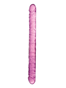 44.5cm Realistic Double Dildo - Purple