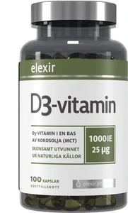 Elexir Pharma D3 Vitamin 1000 IE 100 stk