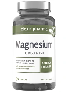 Elexir Pharma Magnesium Organisk  90 stk