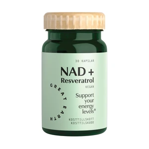 Great Earth NAD+ Resveratrol kapsler, 30 stk.