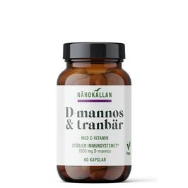 D-Mannos + Tranbär 60 kapslar
