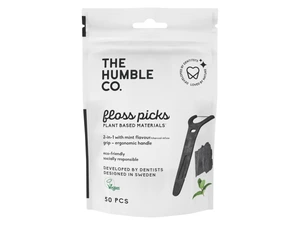 The Humble Co. Floss Charcoal Tanntrådbøyle, 50 stk.