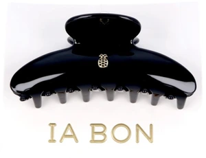 Ia Bon Large Hair Claw Glossy Black