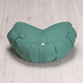Meditation Cushion Crescent, Moss Green