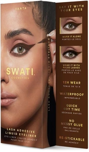 SWATI Cosmetics Lash Adhesive Liquid Eyeliner Brown