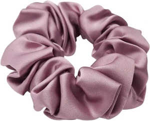 Lenoites Mulberry Silk Scrunchie Purple