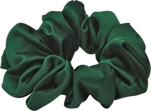 Lenoites Mulberry Silk Scrunchie Green