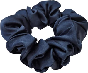 Lenoites Mulberry Silk Scrunchie Blue