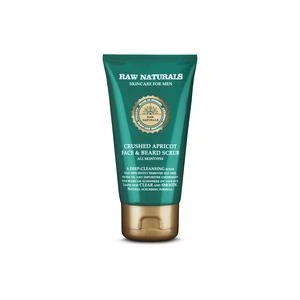 Raw Naturals Crushed Apricot Face & Beard Scrub - 75 ml.