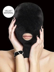 Velvet & Velcro Maske Med Munnåpning