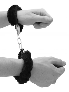 Beginner's Furry Hand Cuffs With Quick-Release Button
