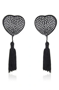 TOYZ4LOVERS Heart Shine Nipples Tassels Black