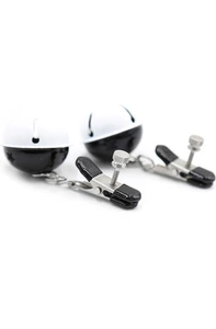 Fetish Addict Nipple Clamps With Bell