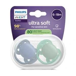 Philips Avent Ultra Soft Smokk, 6-18 mnd, blå/grønn, 2 stk.