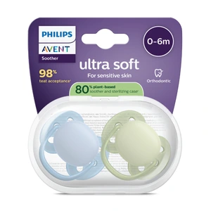 Philips Avent Ultra Soft Smokk, 0-6 mnd, blå/grønn, 2 stk.