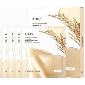 Anua Rice 70 Glow Collagen Mask 4 pcs - 152 g
