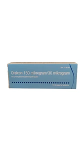 Oralcon tab 150 mikrog/30 mikrog
