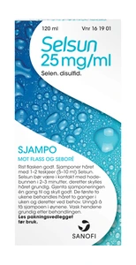 Selsun Sjampo 25 mg/ml, 120 ml flaske