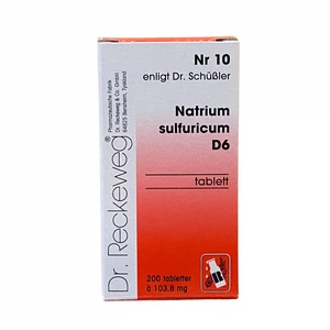 Cellesalt nr.10 Nat Sulf D6 200 Tabletter