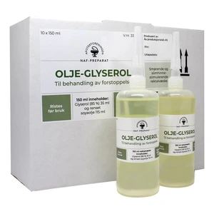Olje-glyserol NAF rektalvæske, emul 35 ml/115 ml, 10 x 150 ml
