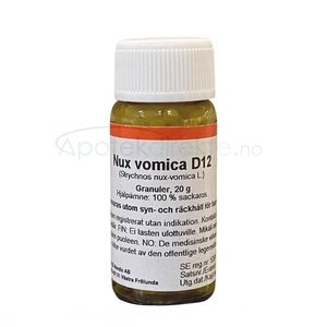 Nux vomica (Strychnos) D12 20g Piller