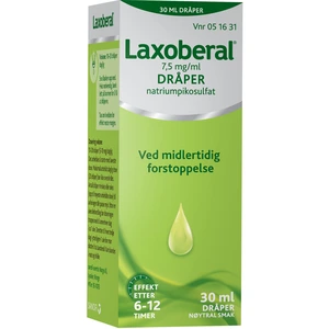 Laxoberal dråper, oppl 7,5 mg/ml