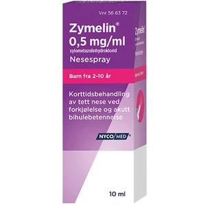 Zymelin nesespray oppl 0,5 mg/ml