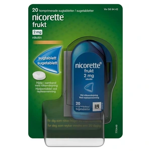 Nicorette sugetab med fruktsmak 2 mg, 20 stk