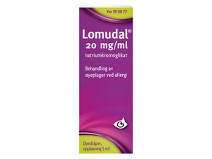Lomudal øyedr, oppl 20 mg/ml
