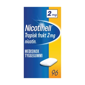 Nicotinell medisinsk tyggegummi med tropisk fruktsmak 2 mg