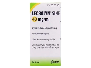 Lecrolyn sine øyedr, oppl 40 mg/ml