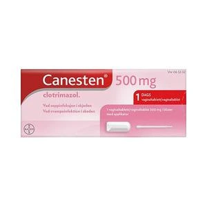 Canesten vagitorier 500mg m/applikator