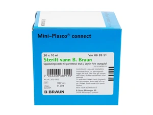 Sterilt vann B. Braun oppl væske til parenteral bruk, 20 x 10 ml