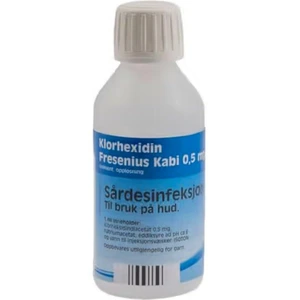 Klorhexidin Fresenius Kabi liniment, oppl 0,5 mg/ml