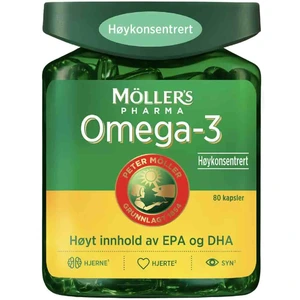 Møllers pharma omega-3 høykonsentrert kaps 1000 mg/660 mg