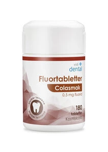 Vidi dental fluor tab med colasmak 0,5 mg, 180 stk