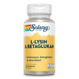 Solaray Lysin & Betaglukan 60 kapsler – Immunstøtte med aminosyre og betaglukan