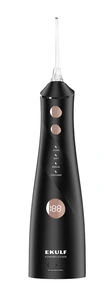 Ekulf PowerFlosser Cordless Premium munnskyller sort 1 stk