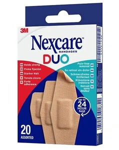 Nexcare Duo plaster assorterte størrelser 20 stk