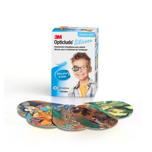 Opticlude Silicone øyelapper gutt maxi 5,7x8cm 50 stk