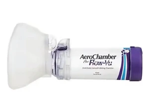 Aerochamber PlusFlow-Vu med maske voksen liten 1 stk