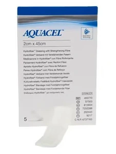 Aquacel hydrofiber sårfyller bandasje 2 x 45 cm 5 stk