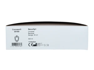 Conveen Security+ urinpose 30cm justerbar slange 10 stk