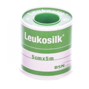 Leukosilk silketape 5 cm x 5 m 1 stk