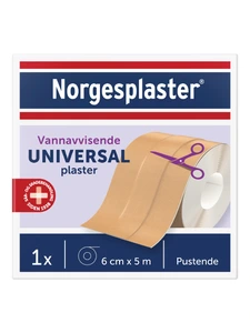 Norgesplaster Universal klippeplaster, 6 cm x 5 m, 1 stk.