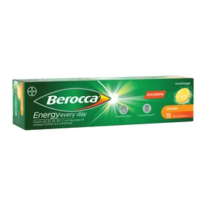Berocca energy orange brusetab med appelsinsmak, 15 stk