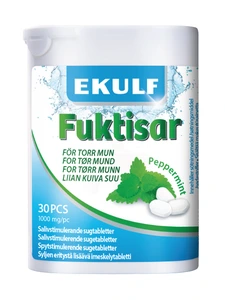 Ekulf Fuktisar Sugetabletter mot munntørrhet, 30 stk.